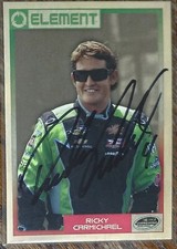 Ricky Carmichael Rookie Navy Element Autographed Autograph  Card