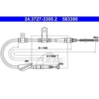 ATE Handbremsseil Bremsseil Hinten Links Passend FüR Land Rover Freelander