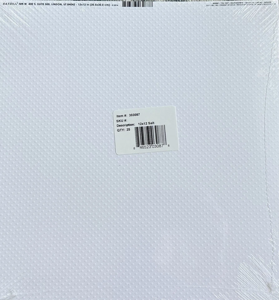 Cartulina Suiza Punteada Bazzill 12"X12"-Sal/Suiza Punteada - Paquete de 25 Foto 3 de 3
