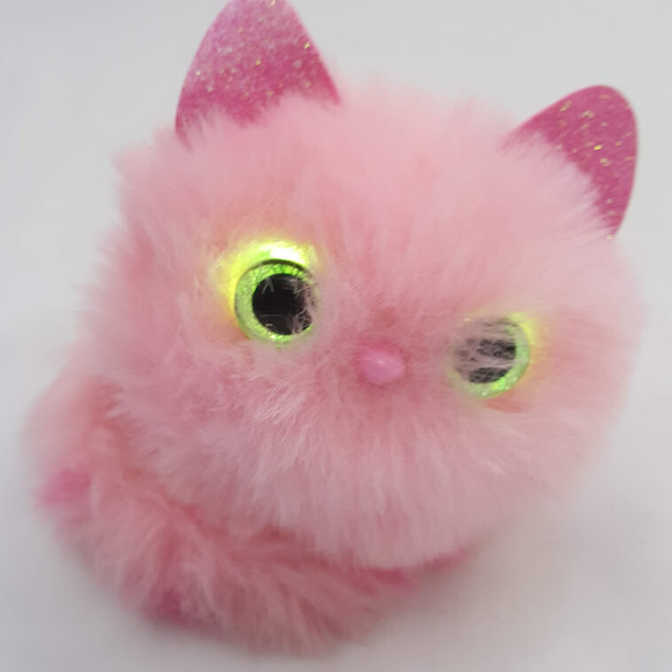 Pomsies Blossom Pink Interactive Cat Wearable Pom-Pom Pet Toy Sounds