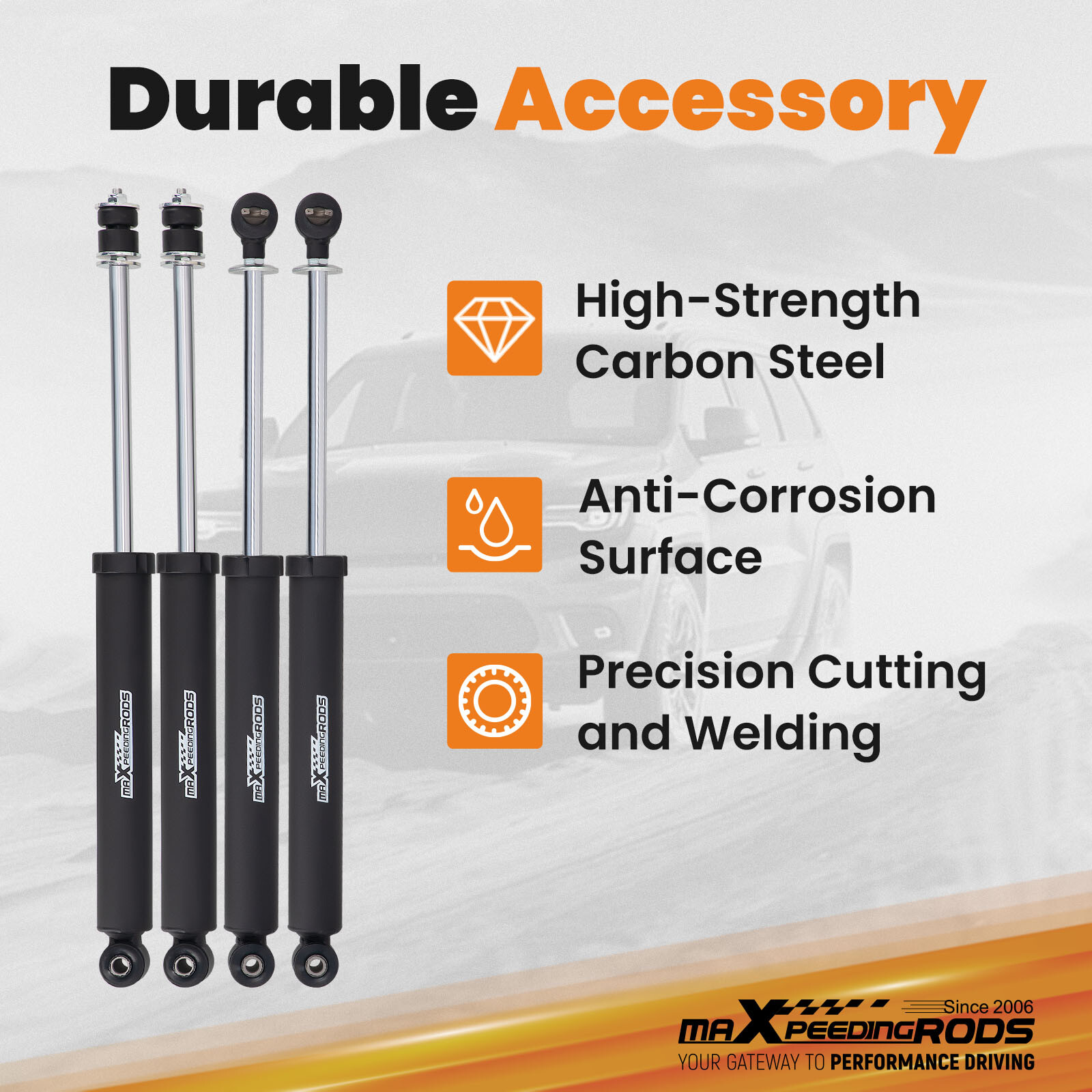 4 inch Lift Kit w/ Shocks For Jeep Wrangler JK Unlimited 2WD 4WD 2007-2018 thumbnail 4