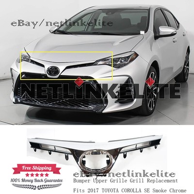 Bumper Upper Grille Grill Replacement Fits 2017 TOYOTA ...