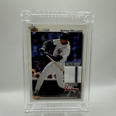 Bernie Williams 2024 Jersey Fusion Pin-Striped Game Worn Swatch ‘96 ...
