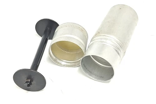 Vintage 127 Roll Film Spool and Tin Canister