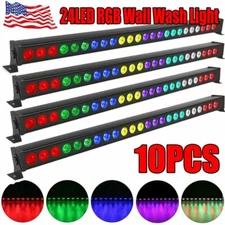 120W 24LED RGB Wall Washer Light DMX Sound Actived DJ Party Club Stage Lighting