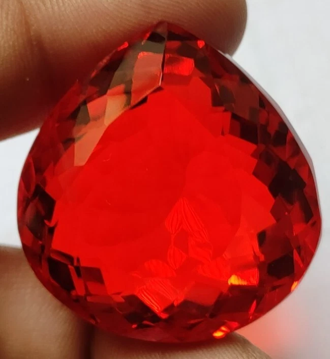 AAA + большой мексиканский огненный опал 72,55 карата грушевидной огранки огромный драгоценный камень россыпью @Women подарок - Изображение 2 из 4