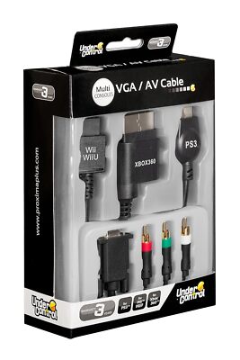 Cable VGA + AV pour console Sony Playstation PSX PS1 PS2 PS3 WII