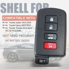 Replacement Smart Key Shell Case Fob for Toyota Camry Avalon Corolla New Keyless