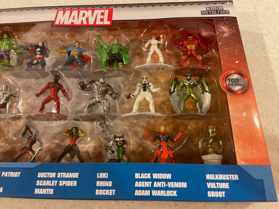 Jada Nano Metalfigs Marvel 20 упаковка серии / волна 5 1,65» металлические фигурки новый - Изображение 3 из 4