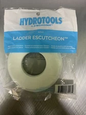 Swimline Hydrotools Escutcheon 87903 White Plastic Pool Handrail Ladder Pair