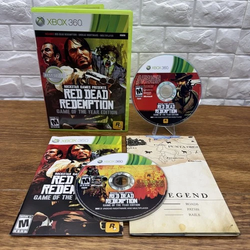 Red Dead Redemption Game of the Year Edition (Xbox 360) CIB w/Map Tested