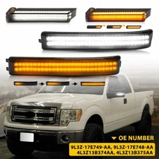 4X Dynamic LED Side Mirror Turn Signal Lights Reflector For Ford F150 2009-2014