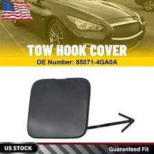 85071-4ga0a Car Rear Bumper Tow Hook Cover Cap For Infiniti Q50 2014-2018 Black