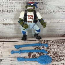 TMNT Action Figures Vintage CLASSIC ROCKER LEO Used NEAR COMPLETE 1991