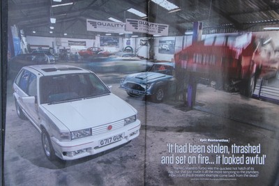 CC 2019 mag extracted article: Burnt MG MAESTRO TURBO Epic Restoration