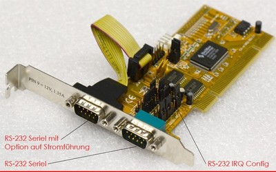 EXSYS EX-41052 PCI INTERFACE 2x RS-232 SERIELL FIFO 16C550 IRQ FREI KONFIG M792