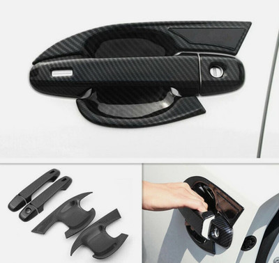 Carbon Faser Fronttürgriff Schalenabdeckung Trim für Toyota C-HR CHR 2016-2022