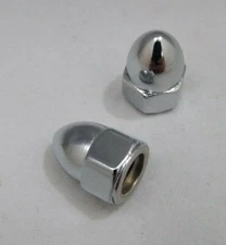 QTY 2 NEW DRAG SPECIALTIES DS-190855 Chrome Acorn Nut 5/16"-18