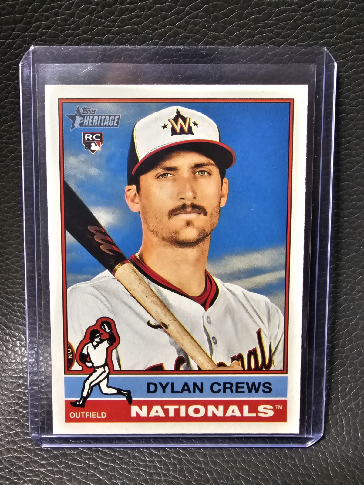 2025 Topps Heritage - Dylan Crews #247 Chrome RC Washington Nationals