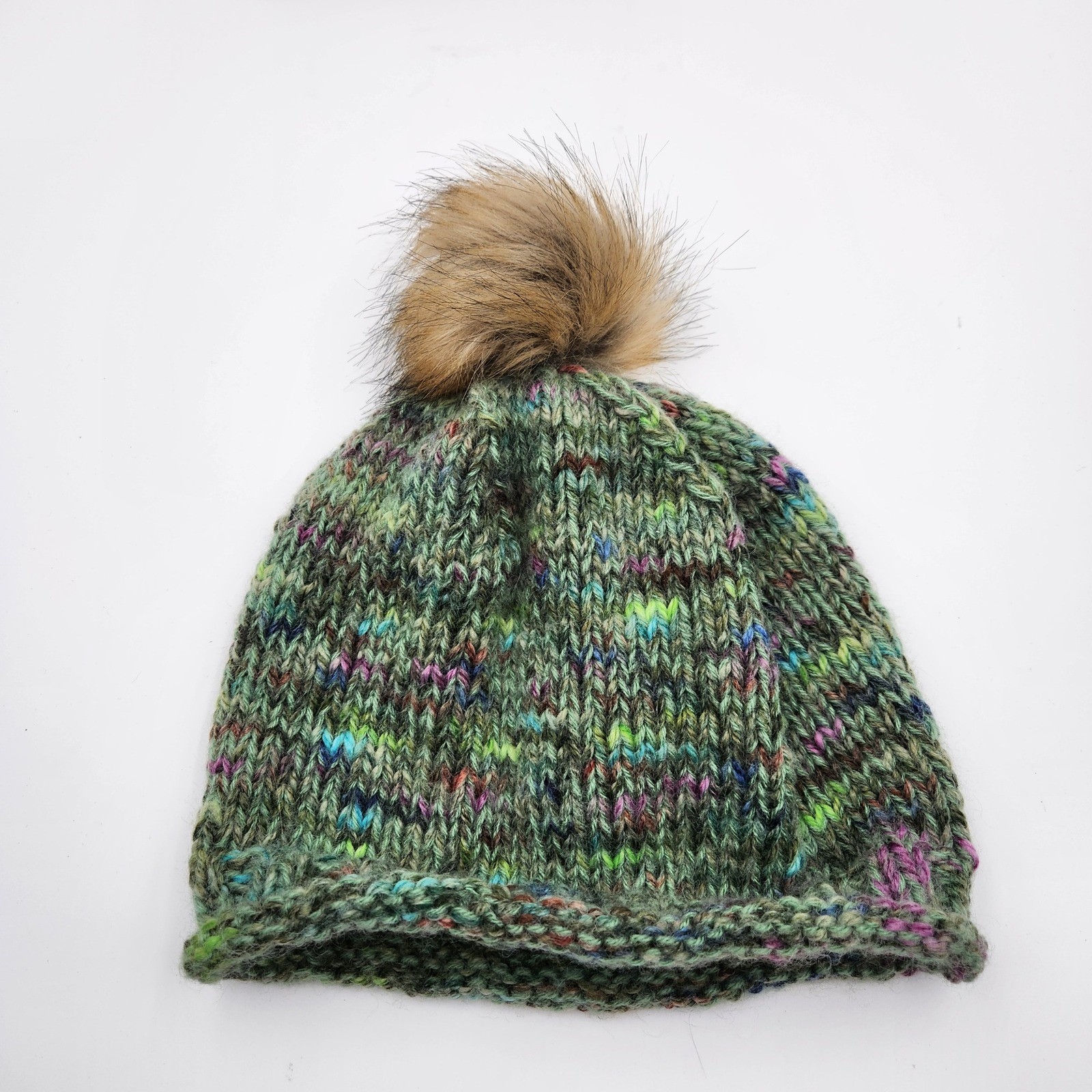 Beanie Hat With Pom Pom & Chunky Beanie Fleece Lined Bundle Winter Warm Hats