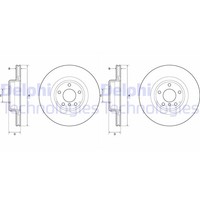 2X Delphi Bremsscheiben 345Mm BelÜFtet Hinten Passend FÜR BMW 1 2 3 | BG4755C