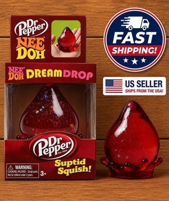 NeeDoh Nice Cube Red Drop Squishy Stress Relief Sensory Squeeze Toy Same DayShip