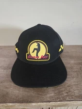 Cobra Kai Patch Snapback Hat Black One Size Adjustable Check Bioworld