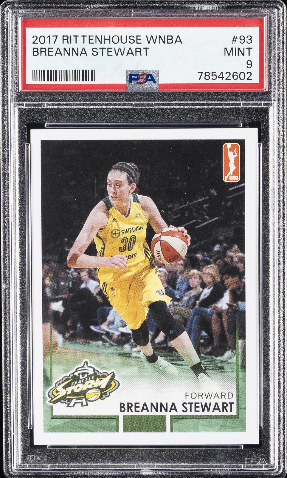 2017 RITTENHOUSE WNBA #93 BREANNA STEWART PSA 9