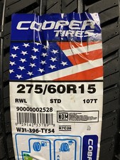2 New 275 60 15 Cooper Cobra Radial G/t Raised White Letter All Season Tires