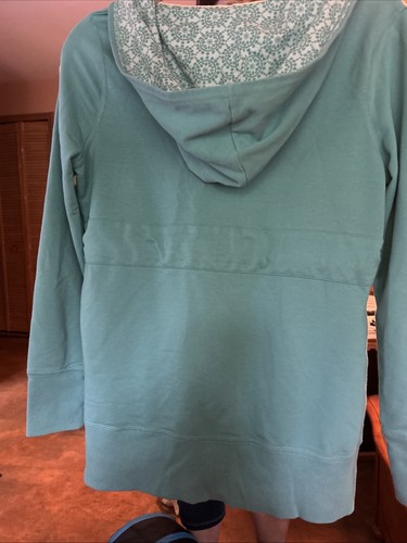 Women’s Danskin Now, Teal, Drawstring Hoodie Size Medium 8/10 Double Zipper - Picture 4 of 4