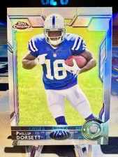 2015 Phillip Dorsett Topps Chrome Refractor Rookie Card #170 Indianapolis Colts. rookie card picture