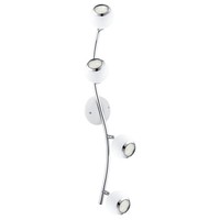 Weiß Chrom Moderne Spot Strahler Reflektor 800Lm 4X2,5W/Gu10 64X10 [Cm]