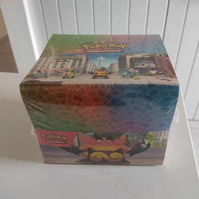 Pokémon Display Mini Tin-Boxen Illumina City Display 10 Tins DE OVP Sealed