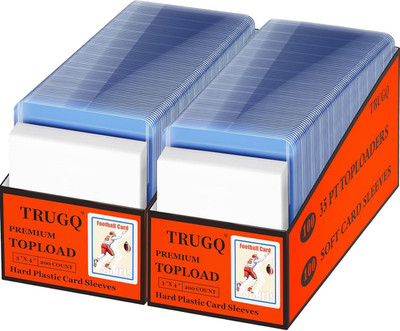 400 Card Sleeves Top Loads for Cards,3''X4''Baseball Card Protectors,Toploaders Ha