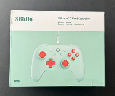 8Bitdo Ultimate 2C Wired Controller for PC, Android - Mint 82CD