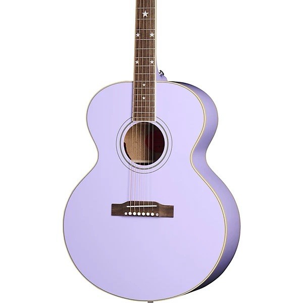 New In Box Epiphone  Custom Shop" J-180 LS Acoustic Electric Guitar - Lavender