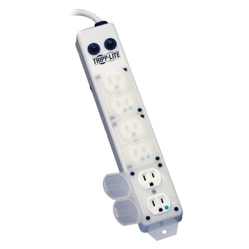 Tripp Lite Safe-IT Power Strip Больничный медицинский антимикробный блок питания 120 В с 6 розетками