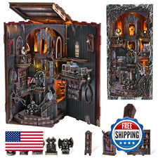 MiniCity Book Nook Kit, DIY Doll House Booknook, Miniature Kit for Bookshelf Dol