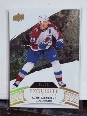 NATHAN MACKINNON 2024-25 Exquisite /25 GOLD UD #V-NM