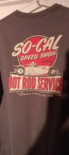 So-Cal Speed Shop Hod Rod Service Old School Black T-shirt Double Sided Cool