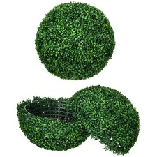 2 Pack 20  Faux Plant Decor Boxwood Balls Artificial Topiary for Outdoor Indoor