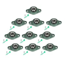 UCFL205-16 Pillow Block Flange Bearing 1" Bore 2 Bolt Solid Base 10PCS