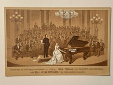 c1880-90 Decker Bros. Pianos New York sold by Estey Organ Co. Rutland, VT. Card