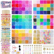 6 Box Set Friendship Bracelet Making Kit - 13000 Pcs, DIY Jewelry Making
