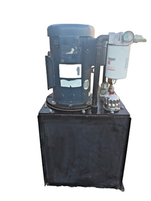 Hydraulic Power Unit Bucher 5HP Leeson P184K17FK11C Motor T63C404C01F1-01 Pump