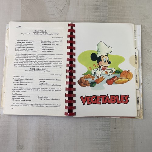 VINTAGE 1986 WALT DISNEY KOCHEN MIT MICKEY UM UNSERE WELT SPIRALKOCHBUCH - Bild 13 von 19