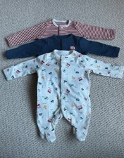 TU Baby Boys Sleepsuits Newborn x3