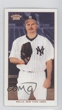 2002 Topps 206 Mini Black Polar Bear Back David Wells #210 0a1