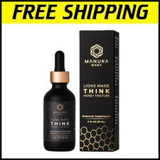 Lion's Mane Tincture with Manuka Honey for Enhanced Cognitive Function - 2 fl oz