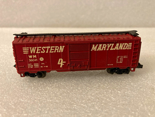 Coche de carga Atlas escala N Western Maryland rojo/negro/blanco 36041 1462T1105-2B26 | Condition: Used